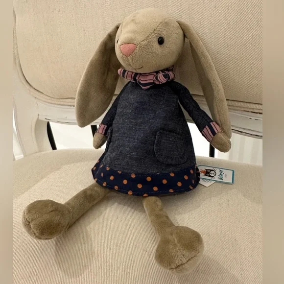 NWT Retired Jellycat Riverside Rambler Rabbit Rare Authentic - Picture 11 of 14